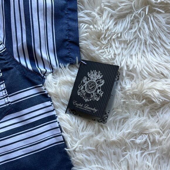 NWT English Laundry Button Down Vertical Striped Button Down Shirt Top 2T - Picture 5 of 5